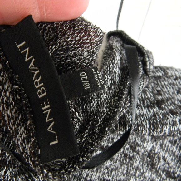 Lane Bryant Long Black/White Lightweight Knit Duster Sweater Cardigan  18/20 - Picture 5 of 5